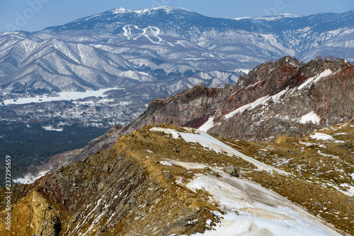 磐梯山から見た西吾妻山