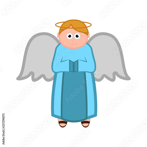 Isolated angel cartoon character. Vector illustration design
