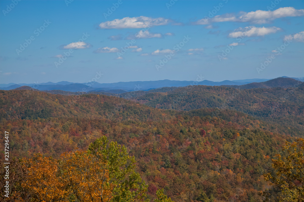 Blue Ridge Mountains near Linville Falls, North Carolina