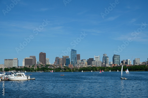Boston Skyline iin summertime   © yobab