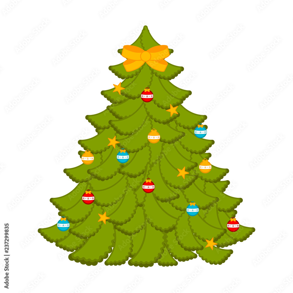 Isolated abstract christmas tree. Vector illustration design Isolated abstract christmas tree. Vector illustration design