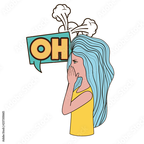 woman saying oh avatar character