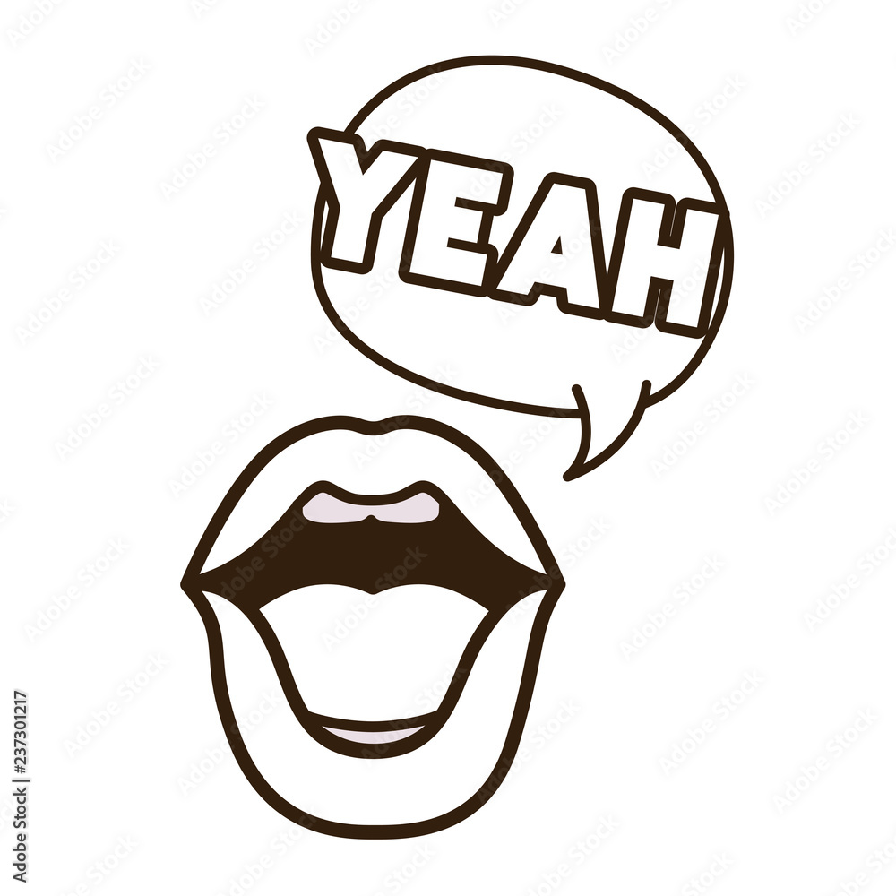 lips saying yeah avatar character lips saying yeah avatar character
