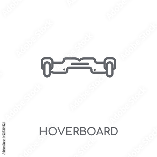 Hoverboard linear icon. Modern outline Hoverboard logo concept on white background from Electronic Devices collection