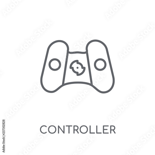 Controller linear icon. Modern outline Controller logo concept on white background from Entertainment and Arcade collection