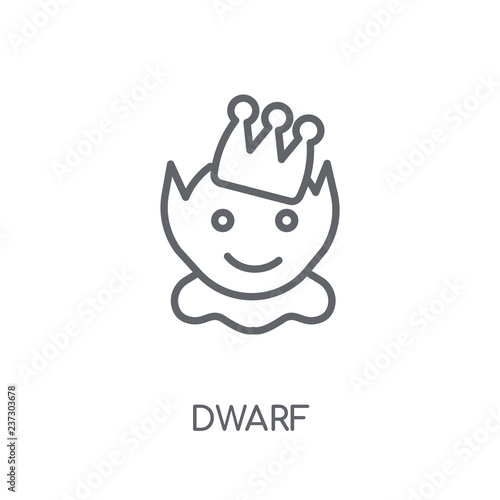 Fototapeta Dwarf linear icon