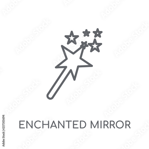Photography Enchanted mirror linear icon