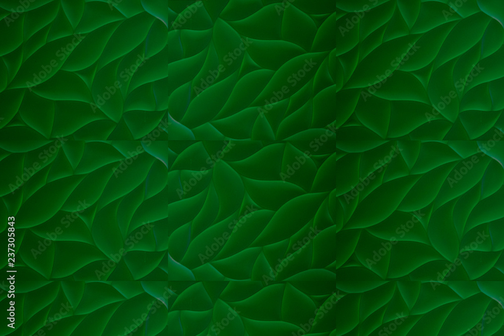 Obraz premium Green plaster wall texture background.
