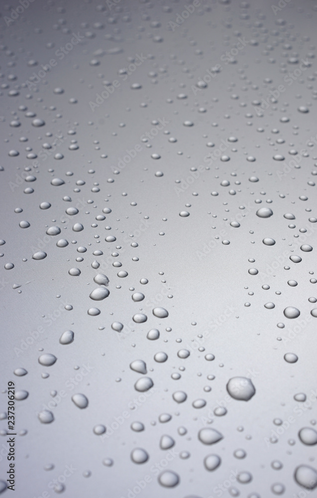 Raindrops on metal surface Raindrops on metal surface