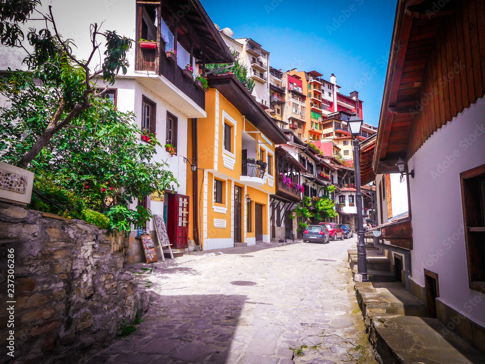 Fototapeta premium narrow street in old town