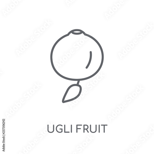 Ugli fruit linear icon. Modern outline Ugli fruit logo concept on white background from Fruits and vegetables collection