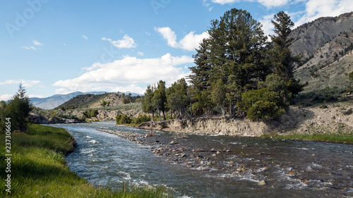 Landscape view of Yellowstone National Park (Wyoming)