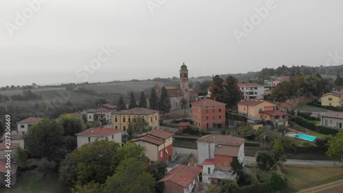 church in the twon of Costa Mezzana, Italy photo