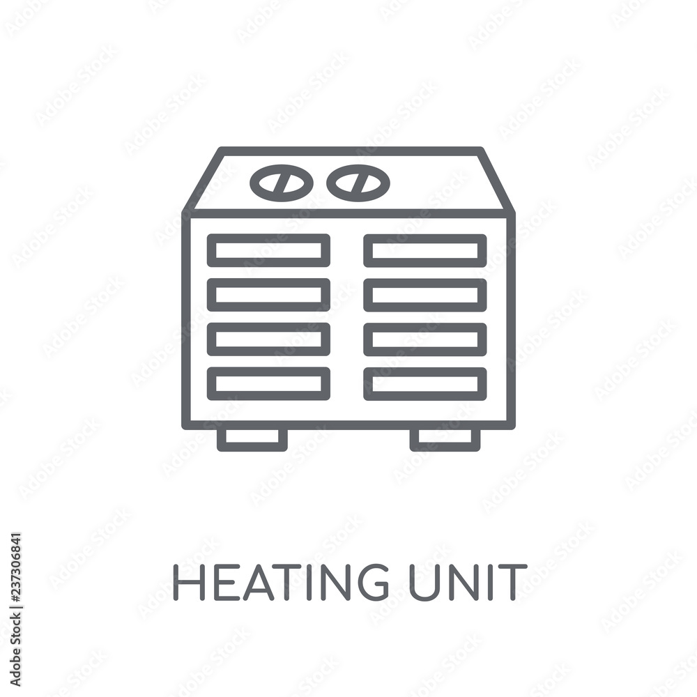 Heating Unit linear icon. Modern outline Heating Unit logo concept on white background from