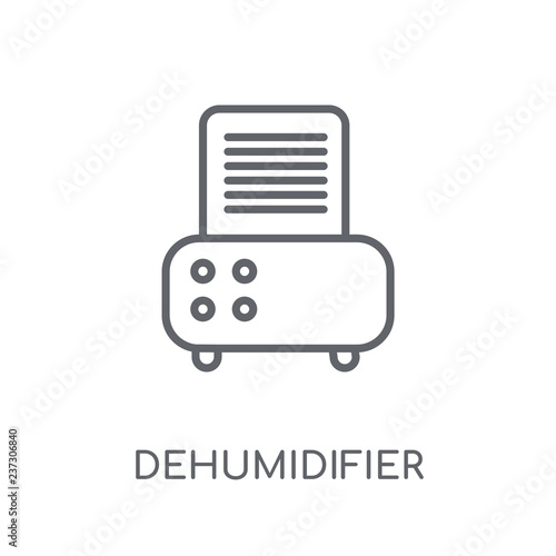 Dehumidifier linear icon. Modern outline Dehumidifier logo concept on white background from Furniture and Household collection