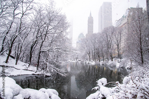A snowy day in New York 