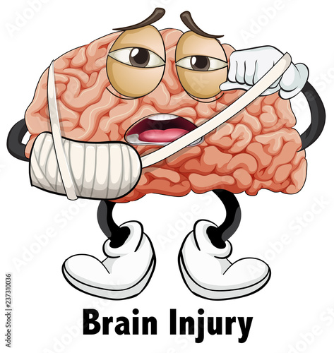 Man brain injury character