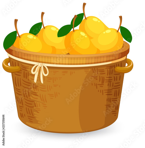 A basket of mango