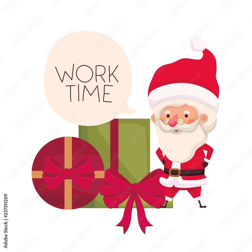 santa claus with gifts boxs avatar character santa claus with gifts boxs avatar character
