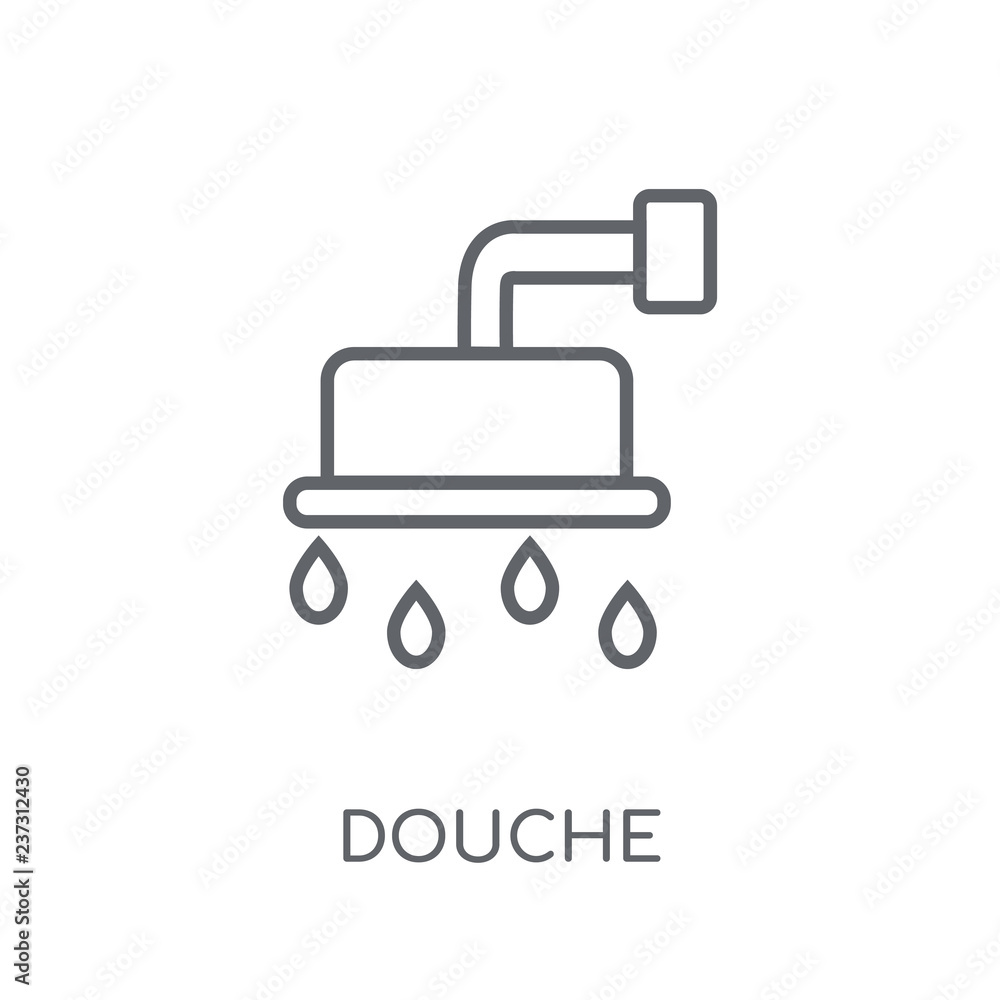 douche linear icon. Modern outline douche logo concept on white background  from Hygiene collection Stock Vector | Adobe Stock