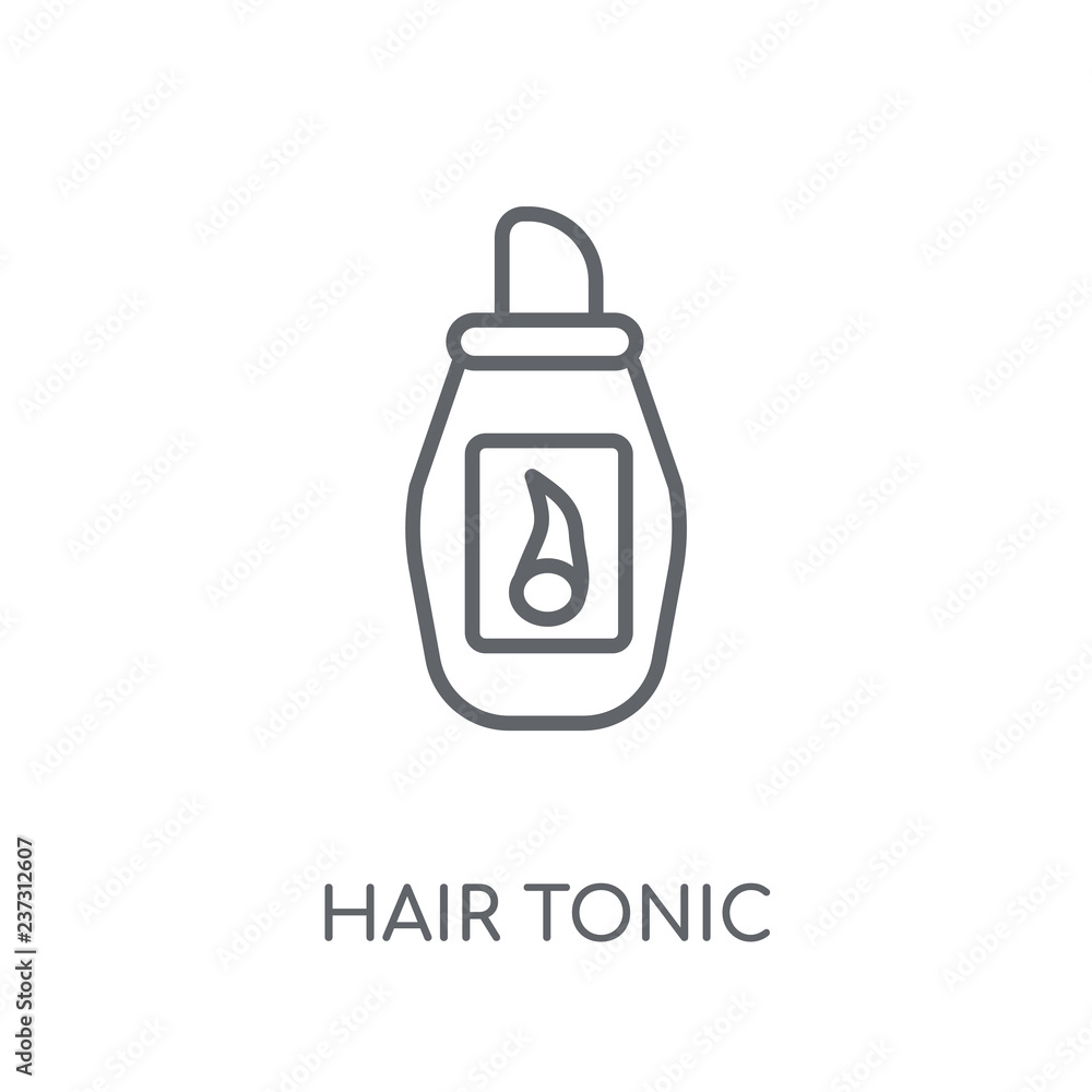 hair tonic linear icon. Modern outline hair tonic logo concept on white  background from Hygiene collection Stock Vector | Adobe Stock