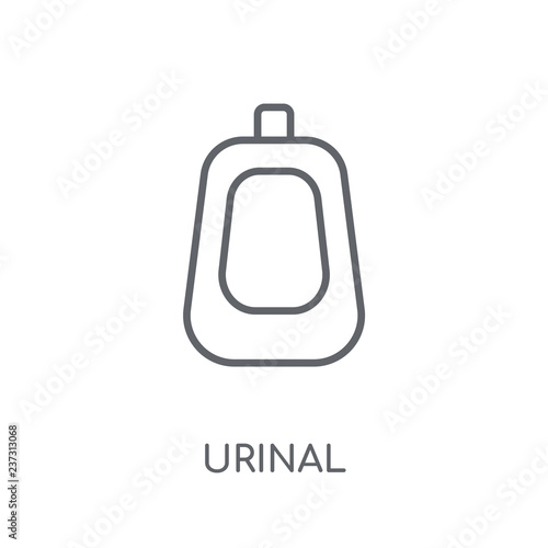 Urinal linear icon. Modern outline Urinal logo concept on white background from Hygiene collection