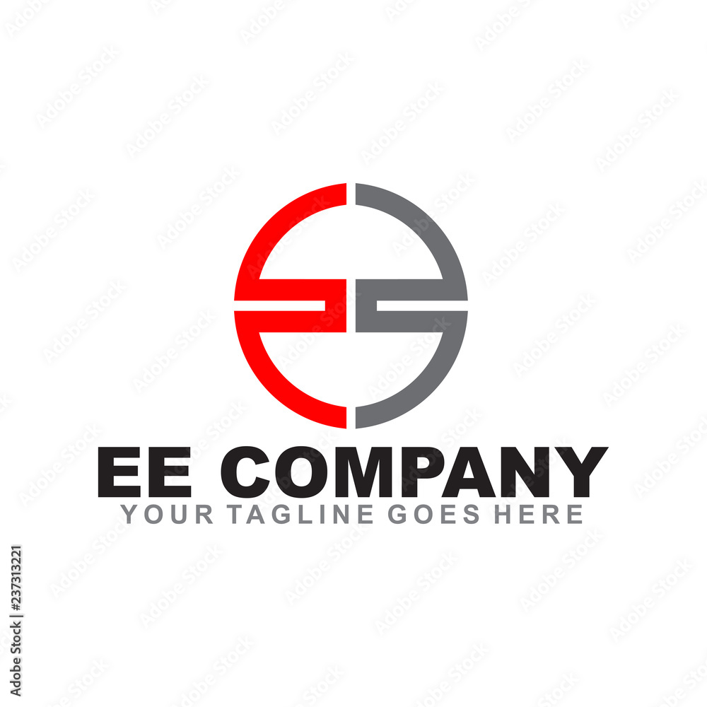 Obraz premium E letter logo design vector template