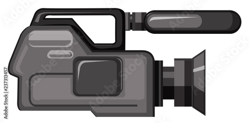 A professional video camera