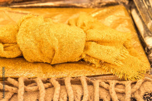 Yellow Ochre Fabric photo