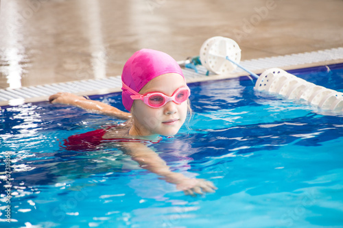 kids in swimming pool photo