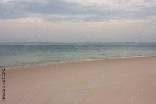 A beach on the Great Keppel Island in the Tropic of Capricorn area in the Central Queensland in Australia