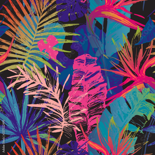 Vector art illustration in bright gradient colors