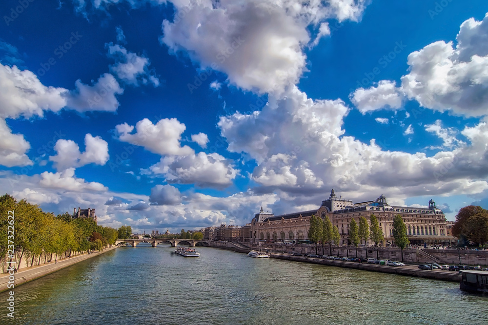 Fototapeta premium River Seine in Paris, France