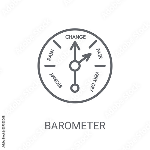 Barometer icon. Trendy Barometer logo concept on white background from Nautical collection