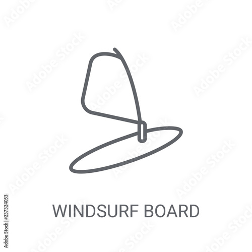 Windsurf Board icon. Trendy Windsurf Board logo concept on white background from Nautical collection