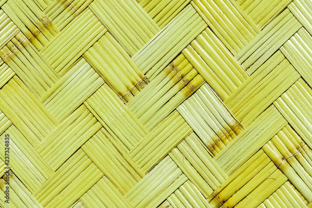 Fototapeta Pleciony bambusowy panel