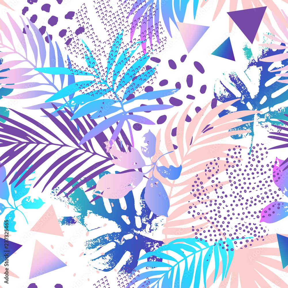 Fototapeta premium Creative gradient seamless pattern.