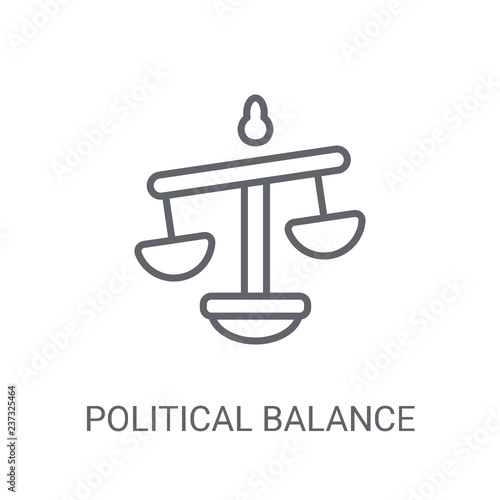political Balance icon. Trendy political Balance logo concept on white background from Political collection
