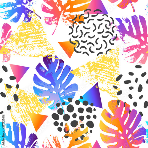 Modern background in 80s 90s pop art style.