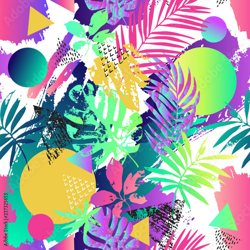 Modern background in 80s 90s pop art style.