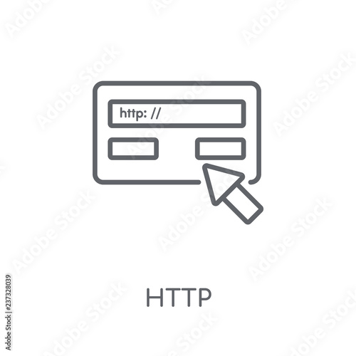 Http linear icon. Modern outline Http logo concept on white background from Programming collection