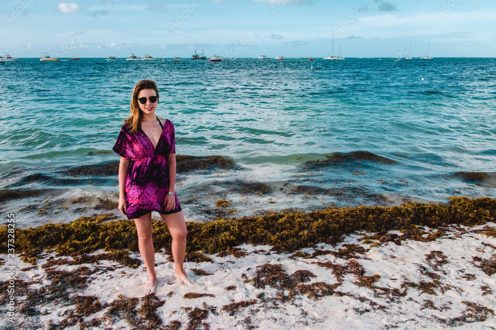 Girl at Bavaro Beaches in Punta Cana, Dominican Republic Girl at Bavaro Beaches in Punta Cana, Dominican Republic