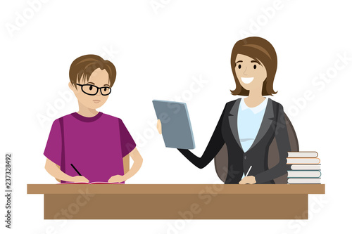 Caucasian Woman teacher tutor