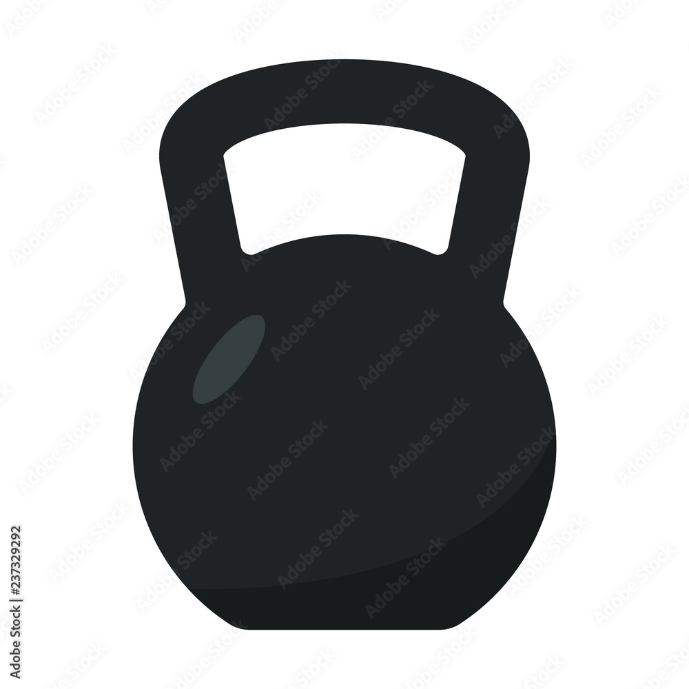 Fototapeta premium ettlebell icon isolated on white background