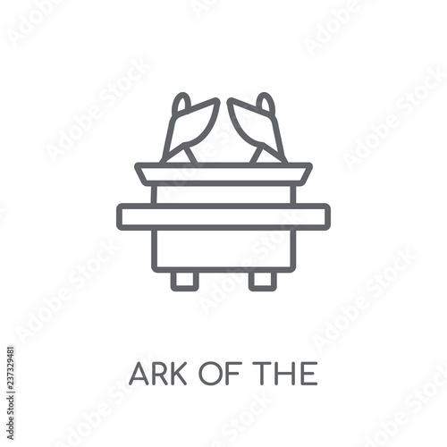 Ark of the Convenant linear icon. Modern outline Ark of the Convenant logo concept on white background from Religion-2 collection