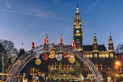 Canvas Print Vienna, Austria - December 24, 2017