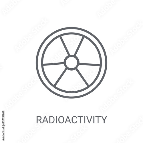 Radioactivity icon. Trendy Radioactivity logo concept on white background from Science collection
