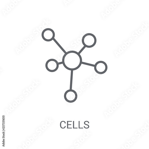 Cells icon. Trendy Cells logo concept on white background from Science collection