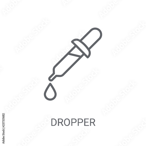 Dropper icon. Trendy Dropper logo concept on white background from Science collection