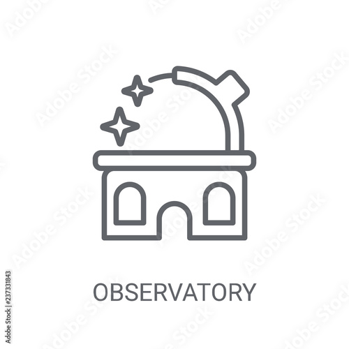Observatory icon. Trendy Observatory logo concept on white background from Science collection